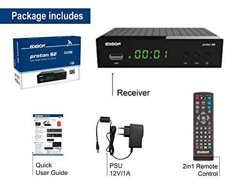 Dekoder Tuner Satelitarny TV Edision Proton S2 DVB-S2