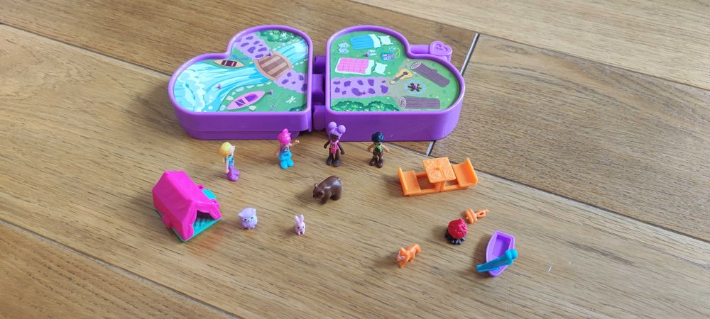 Polly pocket serce biwak cemping domek