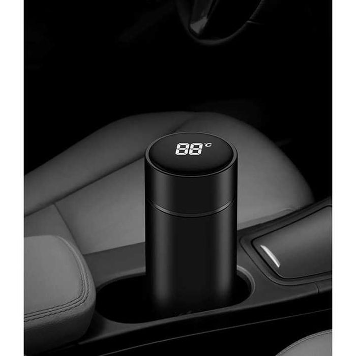 KUBEK Termiczny TERMOS 500ml bidon na kawę herbatę wyświetlacz LCD LED