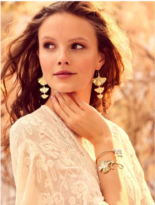 Brincos Dourados Saga Gingko NOVOS