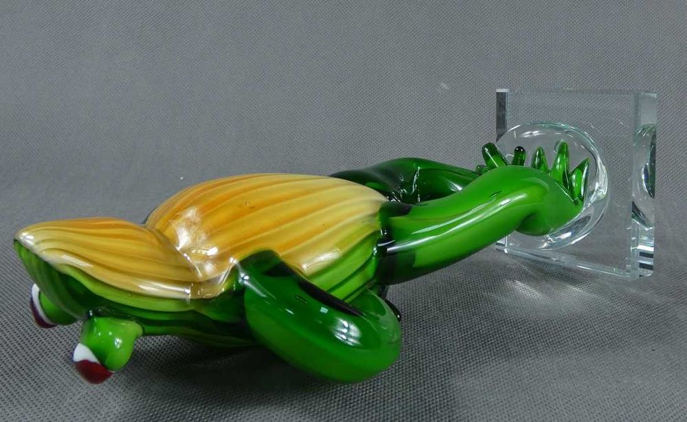 Figura ŻABA modelka szkło MURANO figurka żabka FROG