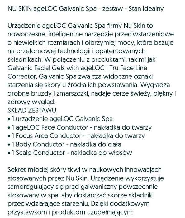 Age loc galwaniczne Spa