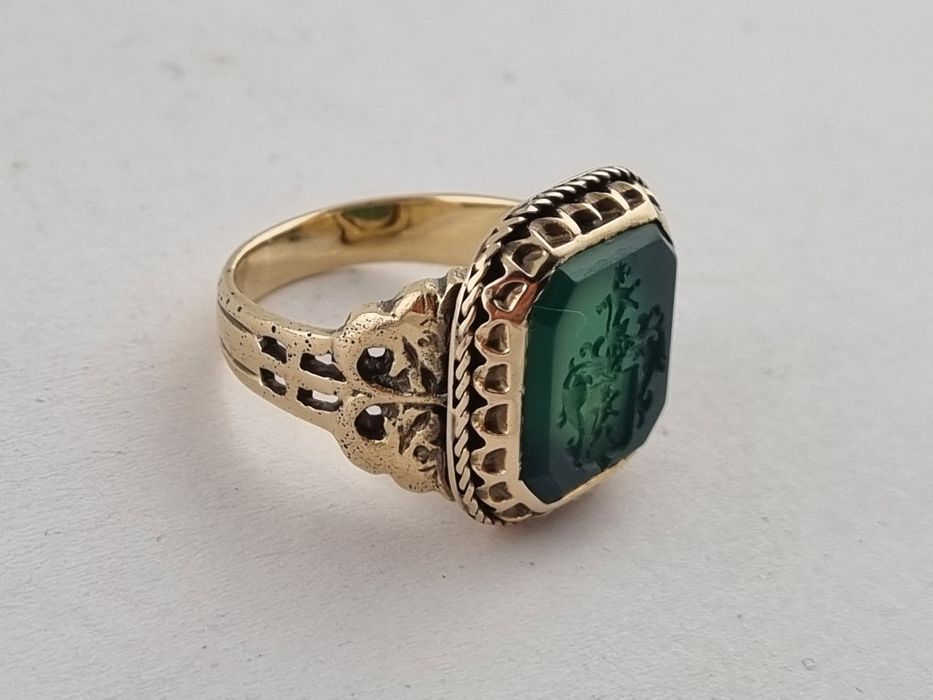 Старинное кольцо перстень печать