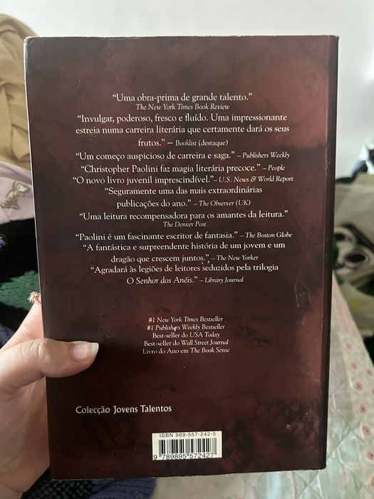 Peadar O’Guilin: The Call - The Call A Invasão; Ian Caldwell e Dustin Thomason: A Regra de Quatro; Christopher Paolini: Eldest