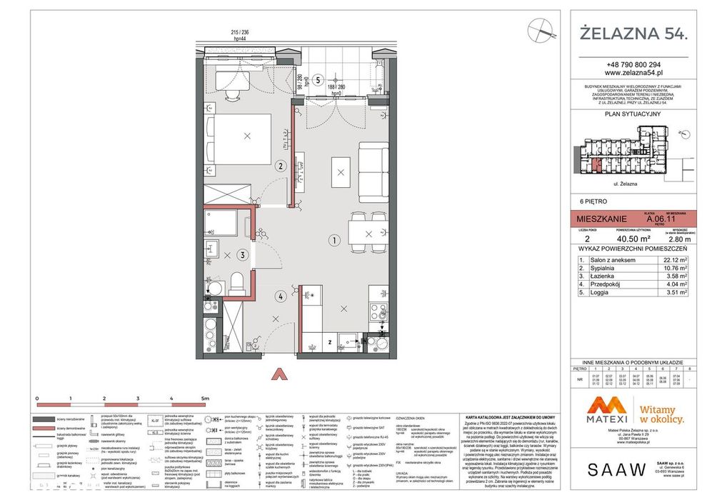 2-pokojowe mieszkanie 40 m² + loggia Bez Prowizji - Widok 2