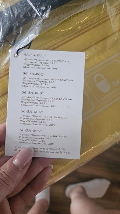 Walizka wittchen żółta duża