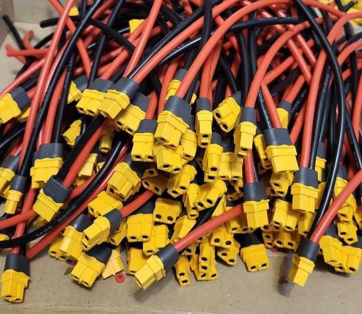 ОПТ 100 - 5000 штук Кабель силовой Amass XT60 12AWG 60А