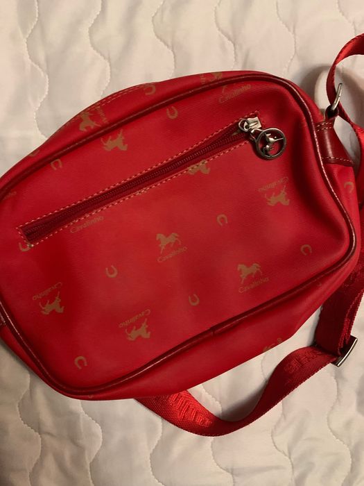 mala / bolsa tiracolo da cavalinho vermelha
