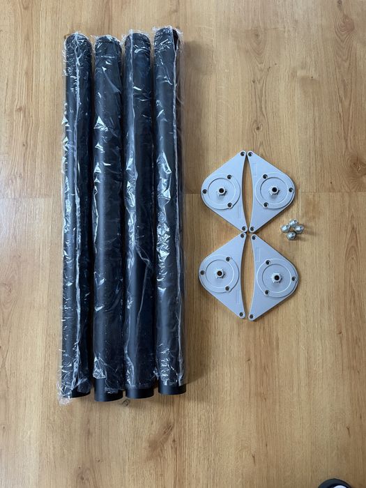 Nogi do stołu/biurka 82cm czarne okragłe 4 sztuki
