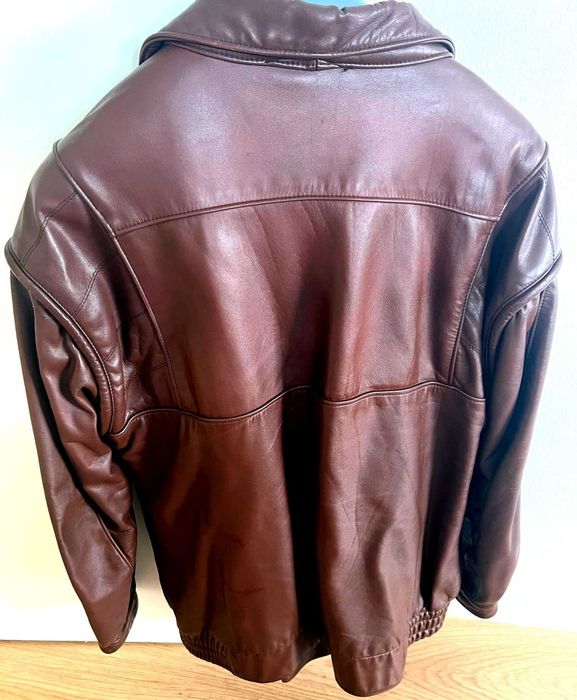 Casaco/Casaca/Blusão biker/motard/basebol PORTUGUÊS e PELE GENUÍNA