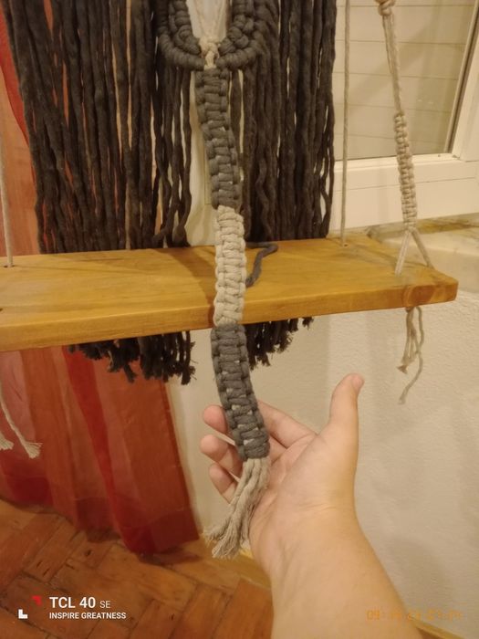 Macramé com tábua