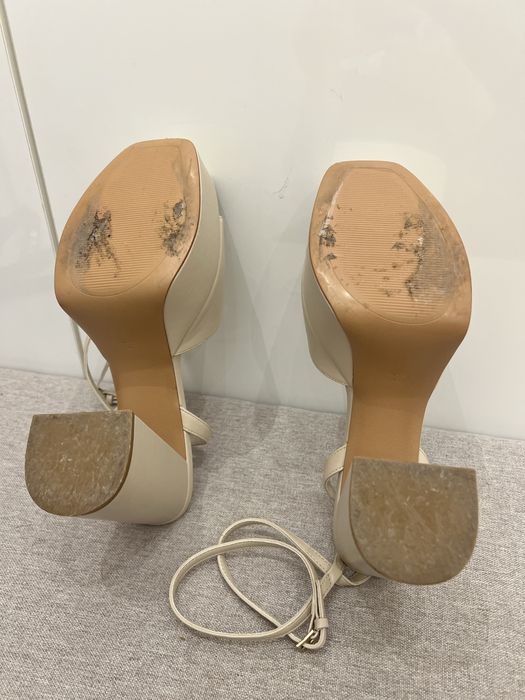 Sandalias Bege Mango 42 senhora