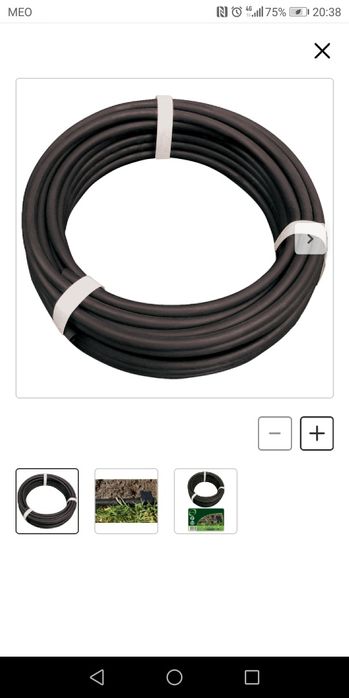 Tubo rega GEOLIA 12,5m preto