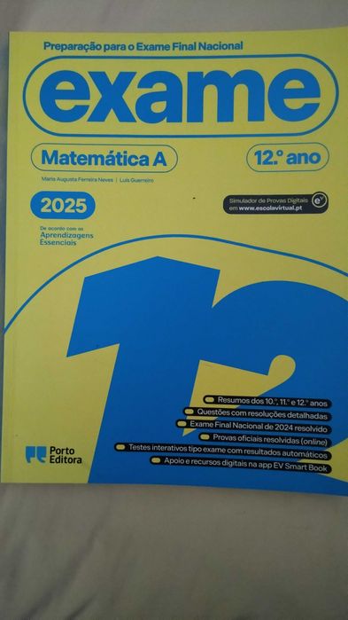 Preparação para exame Nacional Matemática 12° Ano - Envio Gratuito