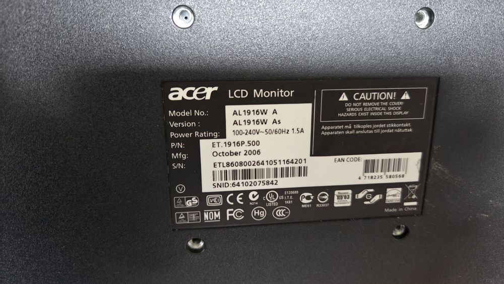 Monitor LCD AL 1916W A