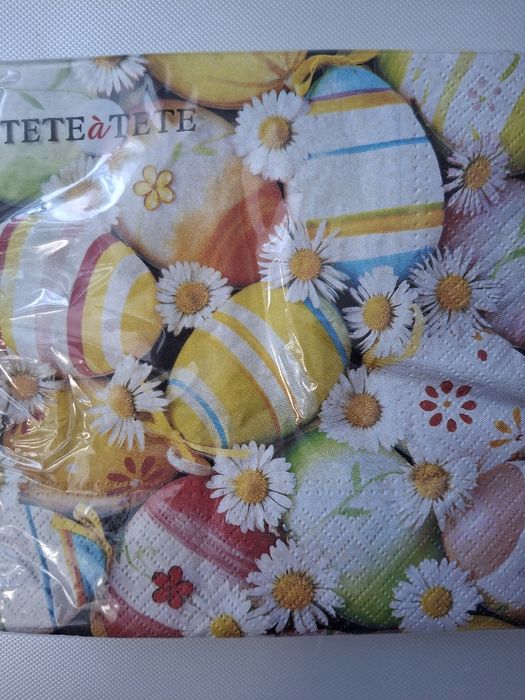 Serwetki wielkanocne 3warstwowe nowe