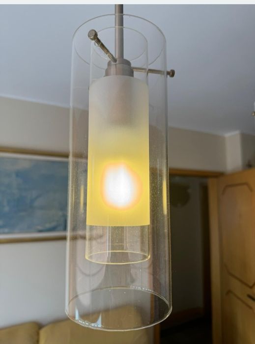 2 Candeeiros teto em inox