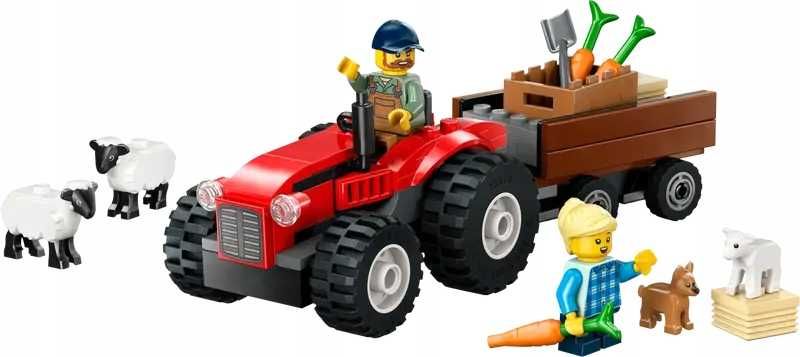 Lego City 60461 Czerwony Traktor Z Przyczepą i Owcą Farma Wieś *NOWE*