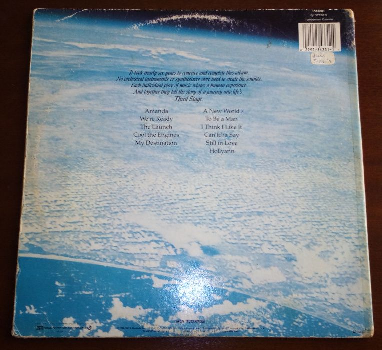 LP vinil Boston Third stage 1986 raro