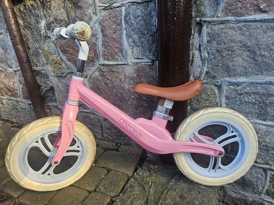 Rowerek biegowy RicoKids LEO | Różowy | Lekki | Gdańsk
