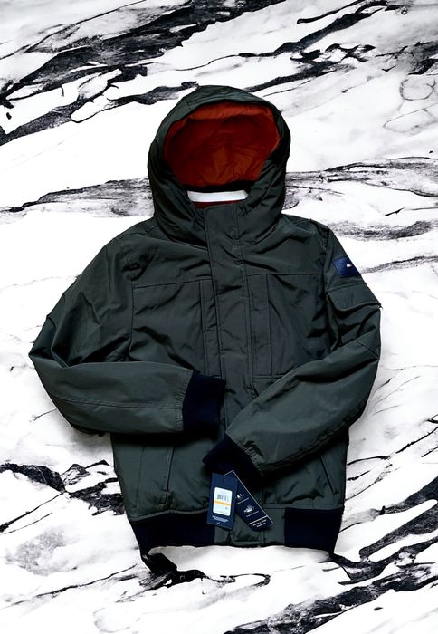 -55%$ S 44 46 M 48 Tommy Hilfiger куртка бомер парка пуховик зеленый