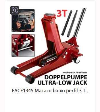 F1345  Macaco baixo perfil 3 Toneladas faixa de elevação 75-505mm