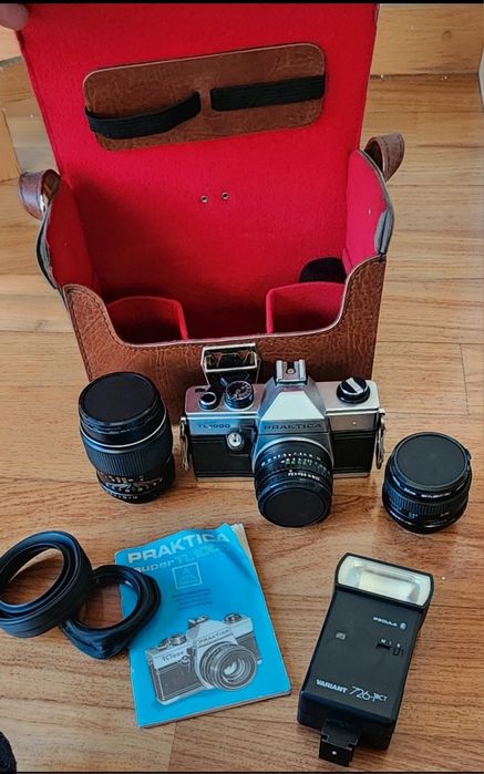Máquina fotográfica praktica super tl 1000 + 3 lentes