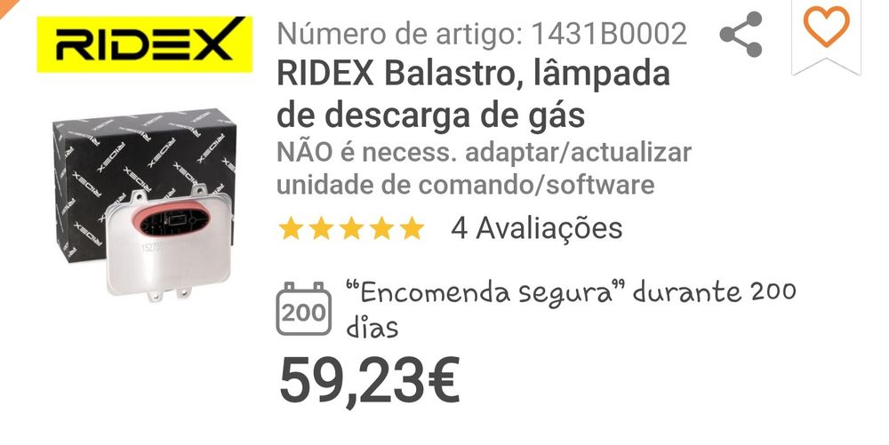 Balastro Xenon Remex D1S