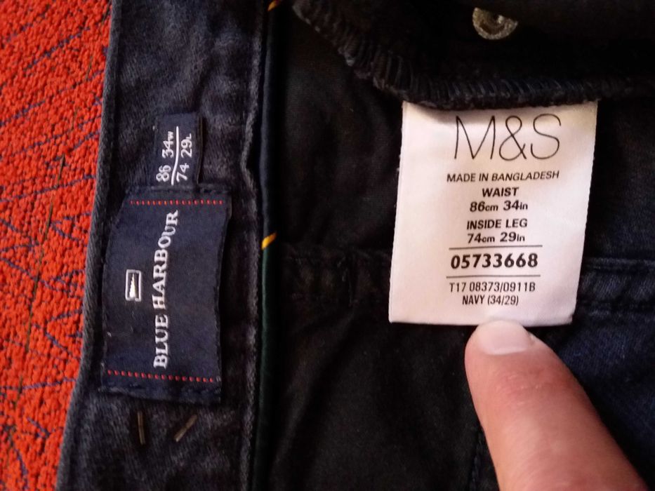 Мужские Джинсы Marks & Spencer Blue Harbour W34 L29