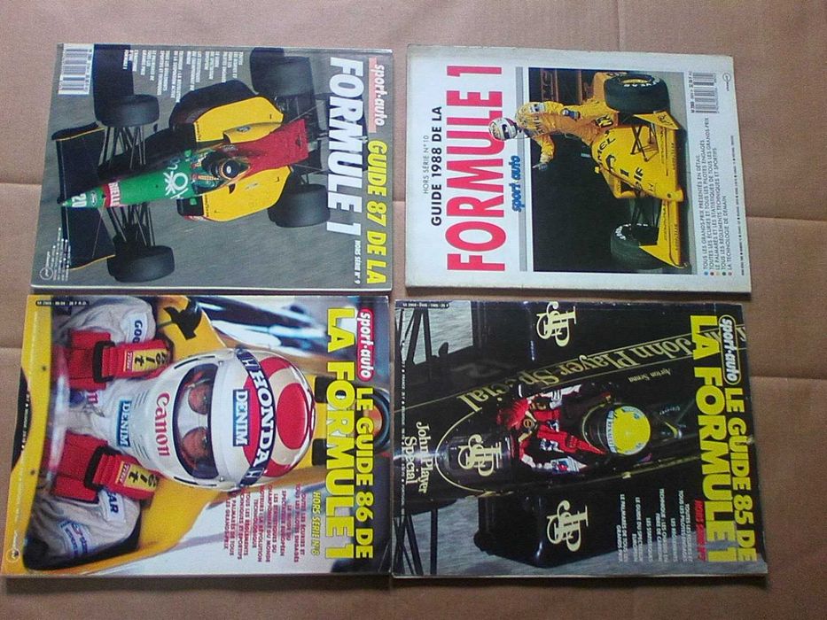 Conjunto livros / revistas formula Um