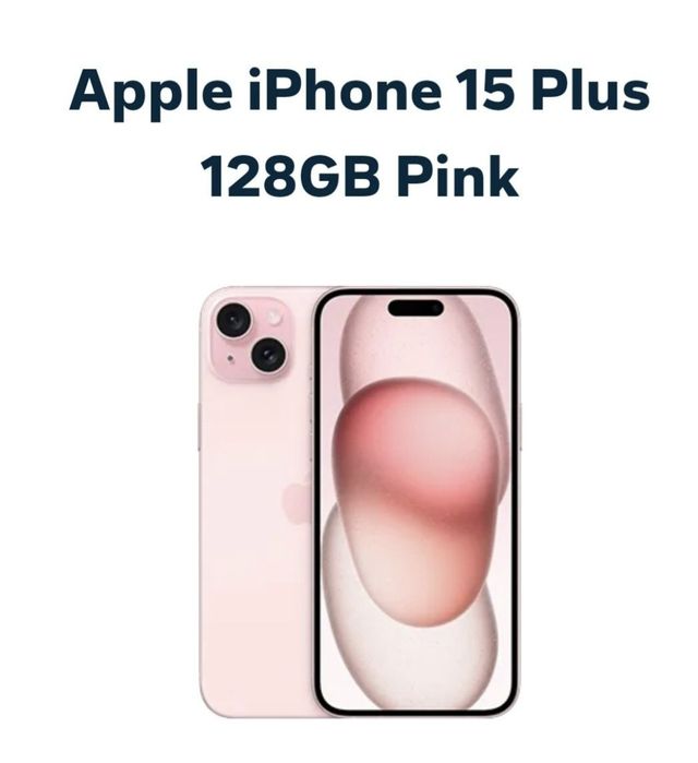 IPhone 15 plus różowy 128GB stan idealny jak nowy plus etui i szkło oryginalne