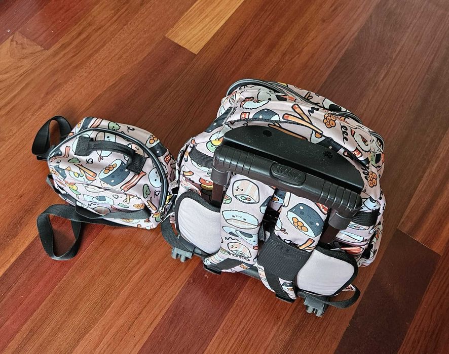 Mochila Trolley Escolar Infantil + Lancheira TOTTO