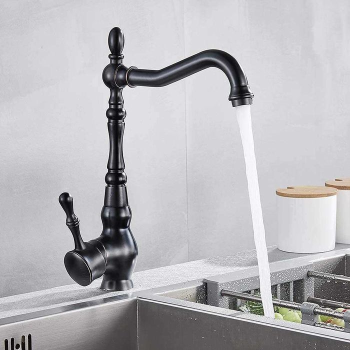 Torneira Suguword Preta Antiga