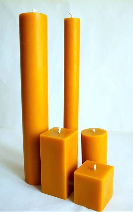 Воскові свічки з натурального бджолиного воску,  стрітенська свічка