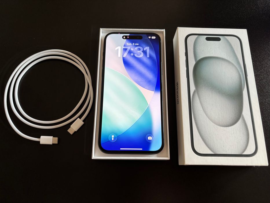 iPhone 15 Plus 128 GB Black — Stan bardzo dobry | Bateria 85% OKAZJA