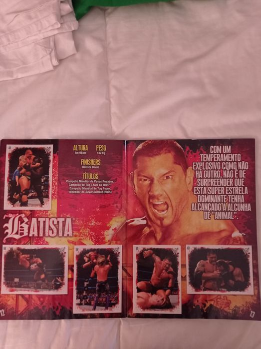 Coleção caderneta de cromos Warivals/ Wrestling