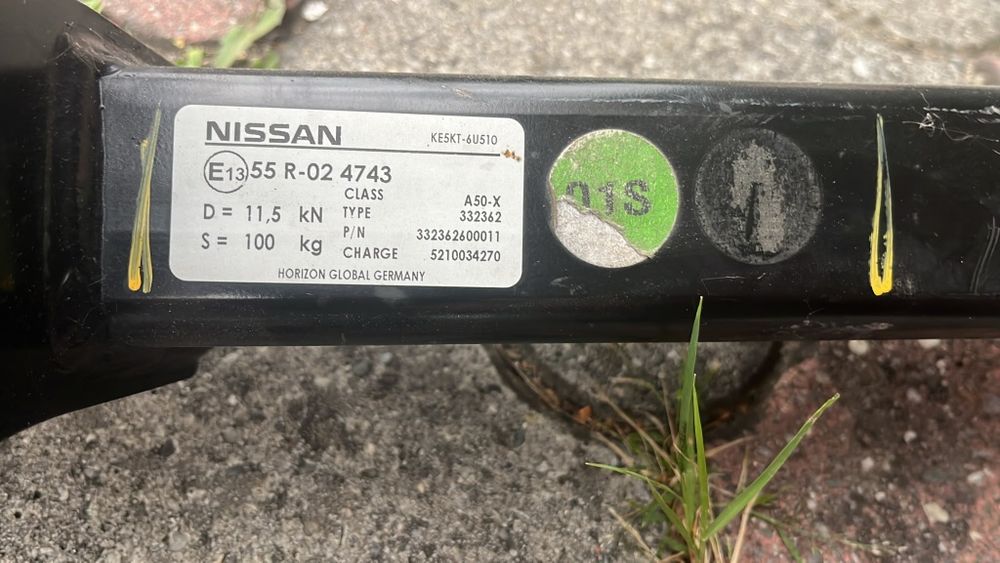 Hak holowniczy  nissan (westfalia)