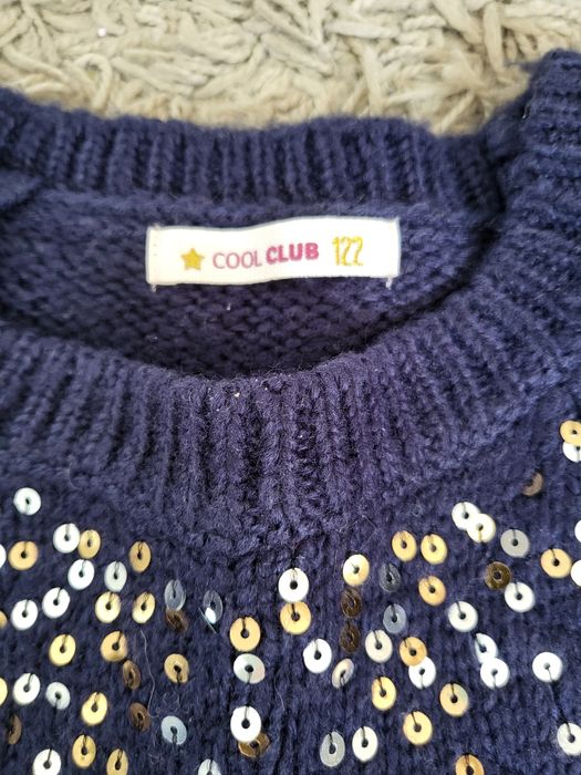 Granatowy sweterek Cool Club rozm. 122