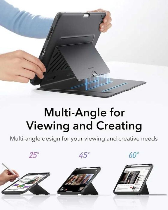 Чехол ESR Flip Magnetic Case для iPad 10/11 (2022/2025) Black