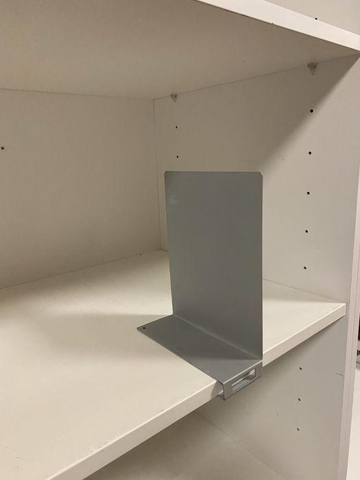 Suporte p/livros, cinzento claro