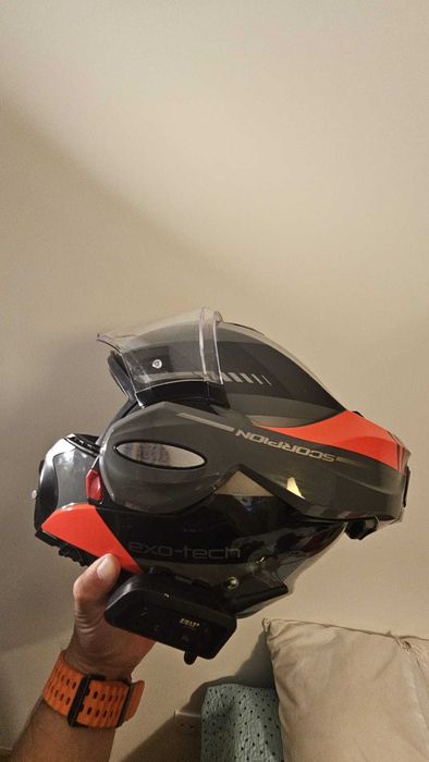 Capacete moto Scorpion, LS2 e Premier intercomunicador ejeas v6 pro