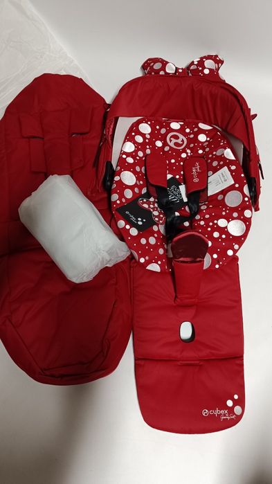 Cybex priam 4.0 Jeremy Scott Petticoat Red tapicerka + śpiwór