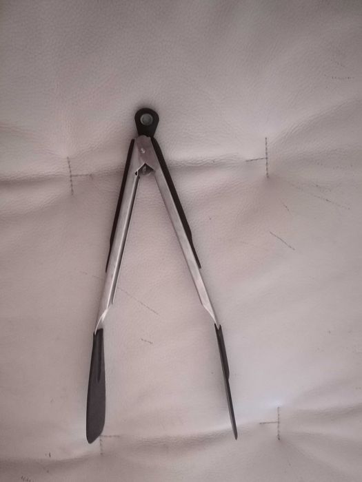 Pinça servir ou cozinhar em aço e silicone