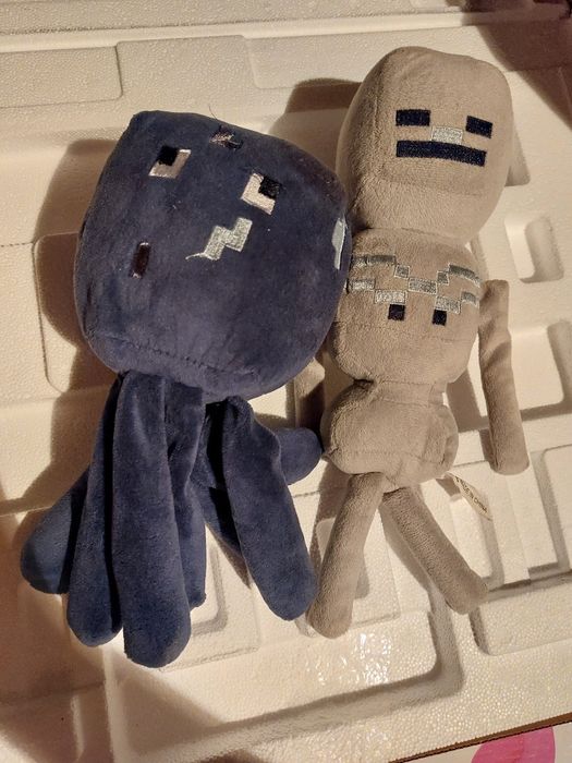 Minecraft pluszaki szkieletor meduza