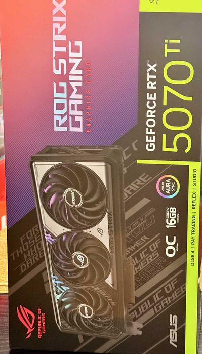 Asus Rog STRIX OC geforce rtx 5070ti 16gb gddr7 Placa de Vídeo