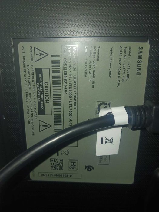 Televisão 43" Smart 4K Crystal UHD TV