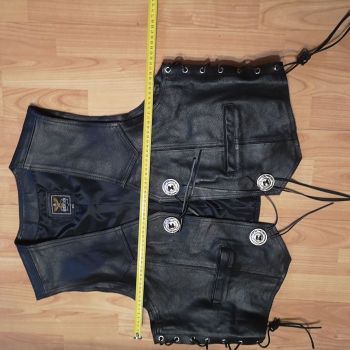 Kamizelka motocyklowa 4XL Real Leather