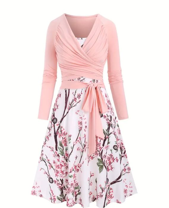 Sukienka letnia komplet damski 46 XXXL zestaw dwuczęściowy