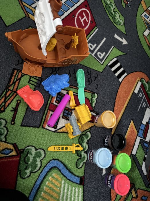 Nowy zestaw play doh statek piratow