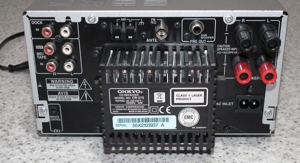 Onkyo CR-315 CD, Wzmacniacz, Tuner